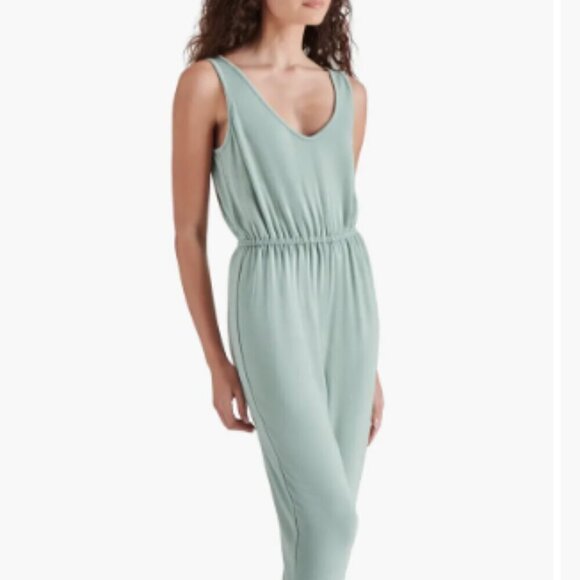Steve Madden Sleeveless French Terry Jumpsuit NWT - Picture 1 of 5